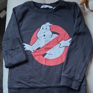 H&M Kids Black Ghostbusters Long Sleeve Tee